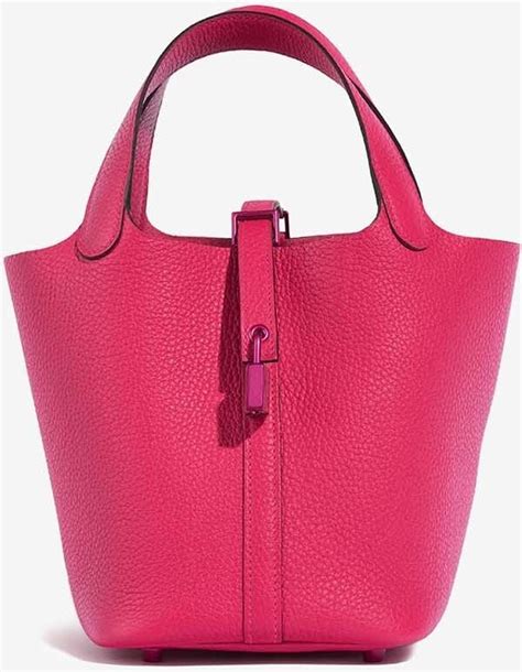 hermes pink purse|hermes picotin pink.